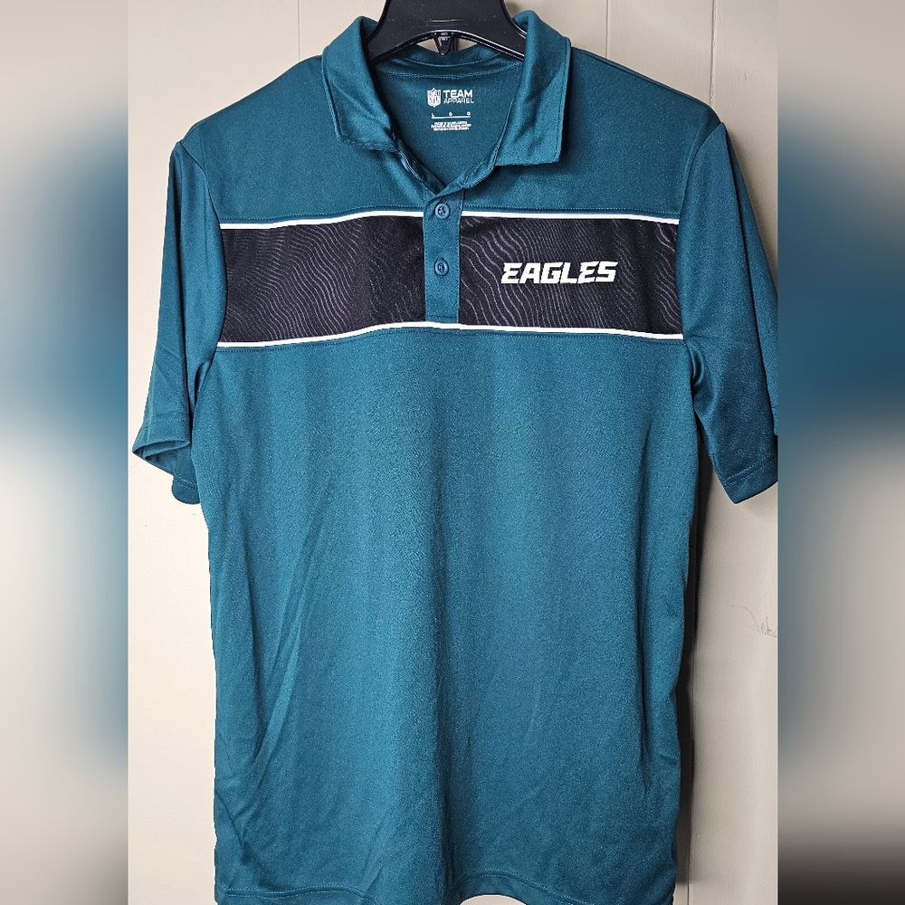 NWT PHILADELPHIA EAGLES GOLF POLO SHIRT SHIRT MEN'S Large NFL TEAM APPAREL